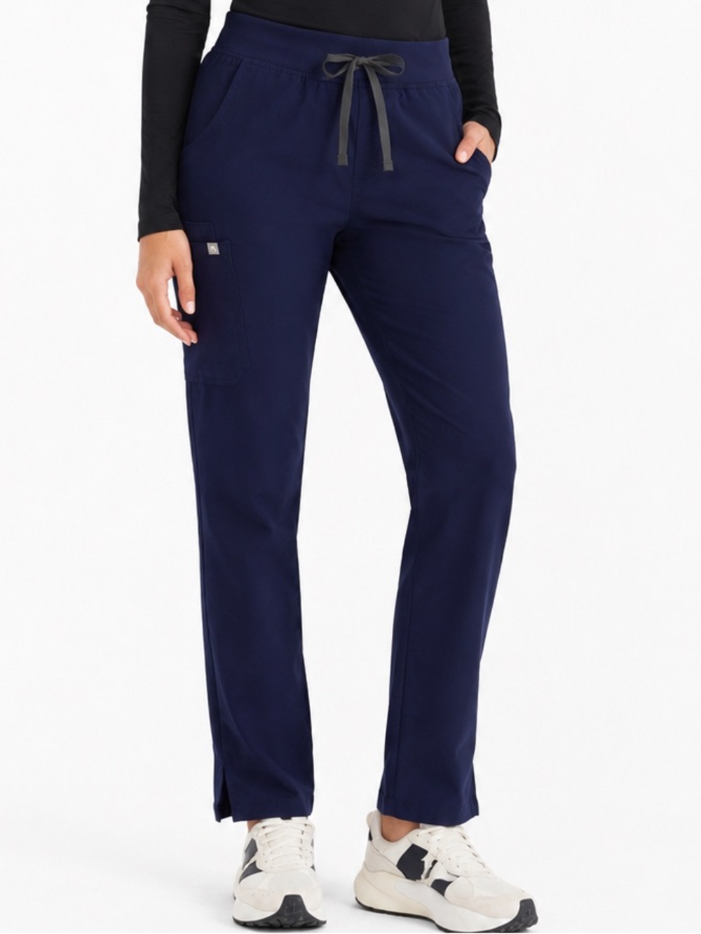 FIGS Kade Cargo Scrub Pants Navy Blue Technical Collection Large T21004